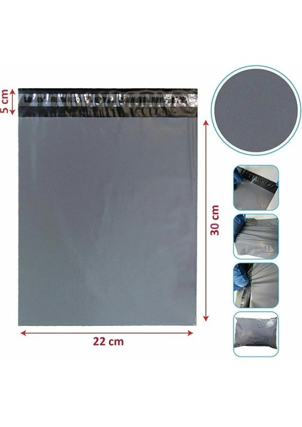 Kargo Poşeti (22x30+5 cm) Cepsiz (50 Adet)