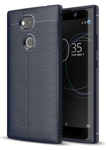 Sony Xperia Xa2 Uyumlu Kılıf Deri Silikon Yüzey Darbe Korumalı Soft Yapı Case Cover Çiziklerden Kirden ve Darbeden Korumalı Kılıf