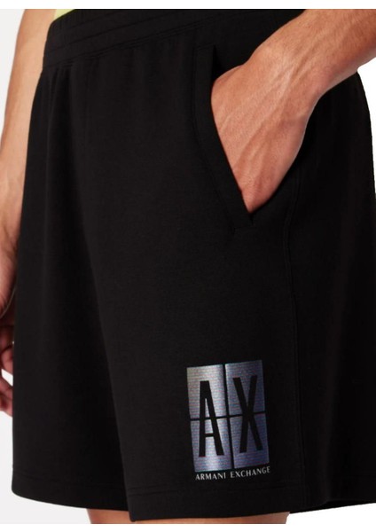Normal Siyah Erkek Sweat Şort 3dzsje Zjzdz 1200