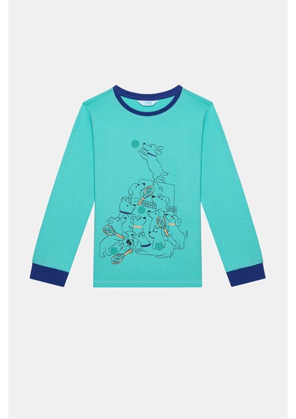 Pamuklu Erkek Çocuk Of Dogs 2li Çok Renkli Pijama Takımı modelleri