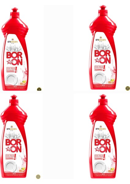 Boron Bulaşık Deterjanı Elde Yıkama Için 4 Lü