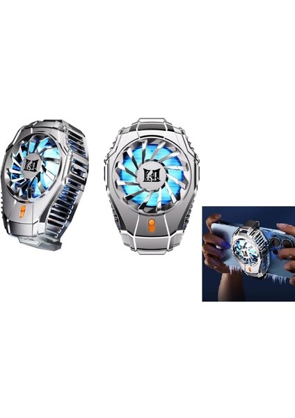 Kaplamalı 2 Kademeli Telefon Soğutucu Fan Tec Soğutma Sistemi Oyun Telefon Soğutucu Mobil Oyun Soğutucu -1 Dereceye Kadar Soğutma Telefon Arka Aparatlı