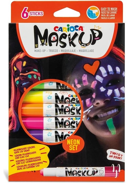 Mask Up Yüz Boyası - Neon (6 Renk)