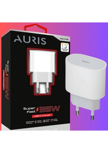 Ev Tipi 35W Usb-C Süper Hızlı Şarj Başlığı (I15)