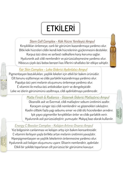8 Farklı Cilt Bakım Ampulü + 0.50 mm Zgts Gold Dermaroller Seti Yüz Serumu Cilt Ampulleri modelleri