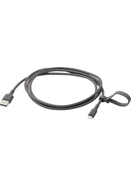 Lıllhult Koyu Gri 1.5 M Lightning - USB Kablo