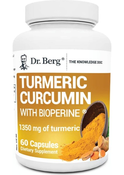 Dr Berg Dr berg Turmeric Curcumin With (Bioperine) 1350MG 60 Capsul usa Menşei 3641