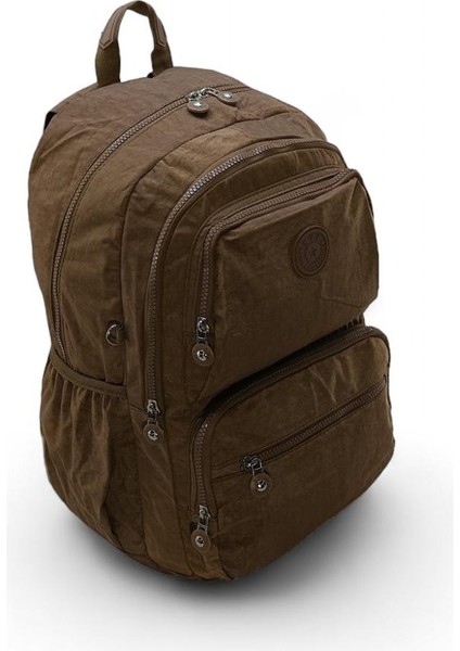 Klinkır Kumaş Lise Ortaokul Üniversite Sırt Çantası Çok Cepli Goril Anahtarlık Hediyeli! indirimleri