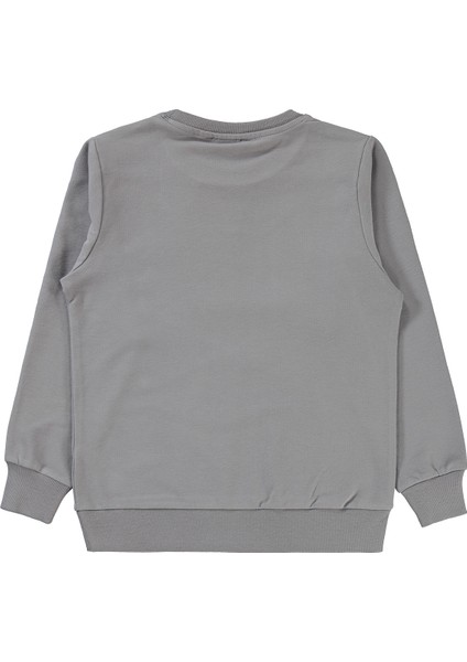 Erkek Çocuk Sweatshirt 10-13 Yaş Gri