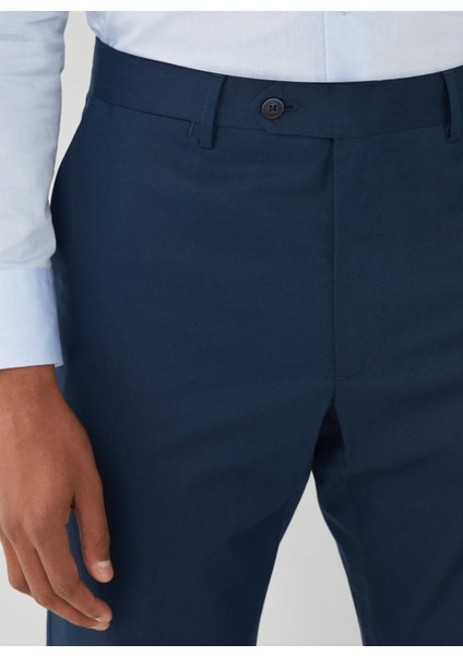 Normal Bel Normal Paça Slim Fit Lacivert Erkek Pantolon HM212484