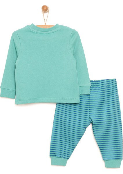 Bisiklet Yaka Dinazor Desenli Erkek Bebek Pijama Takımı fiyatları