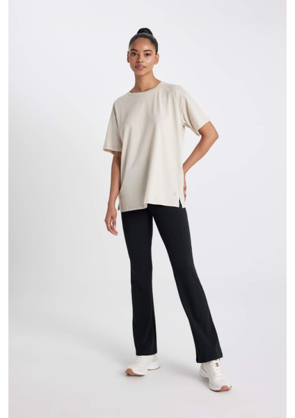 DeFactoFit Flare Fit Beli Saran İspanyol Paça Standart Boy Eşofman Altı C9192AX24AU