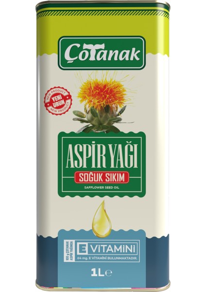Soğuk Sıkım Aspir Yağı 1 lt