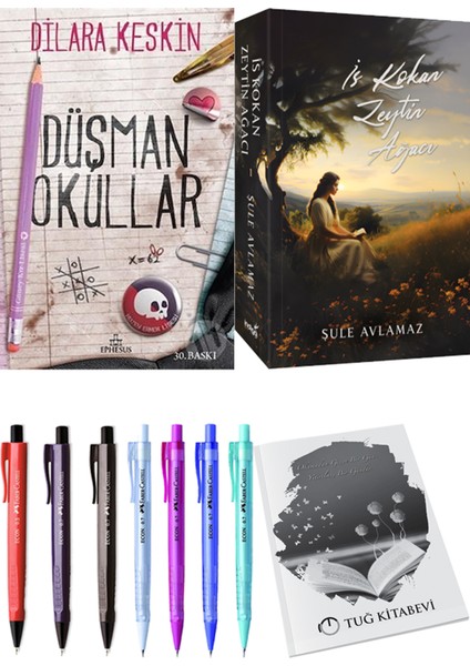 İs Kokan Zeytin Ağacı - Düşman Okullar 1 - Kalem + Kalem + Not Defteri