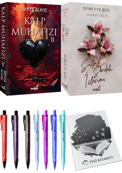 Silme Sendeki İzlerimi - Kalp Muhafızı 2+ Kalem + Kalem + Not Defteri
