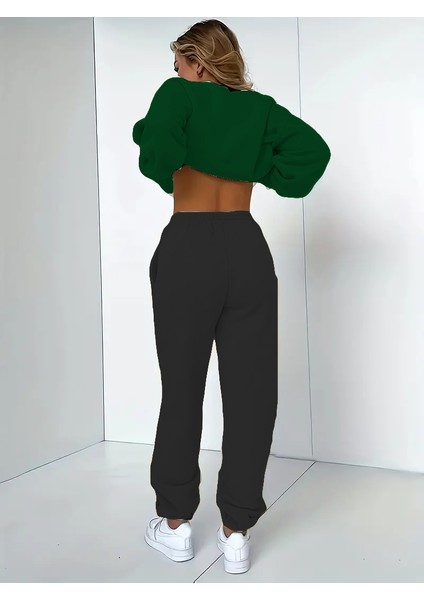 Eşofman Takımı Oversize Authenic Baskılı Eşofman Takımı Yeşil fırsatları