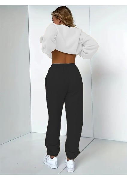 Eşofman Takımı Oversize Icehell Baskılı Eşofman Takımı,sevgili,çift Kombini Beyaz fırsatları