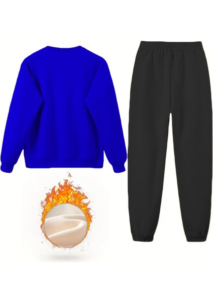 Eşofman Takımı Oversize Bold Baskılı Eşofman Takımı Lacivert indirimleri