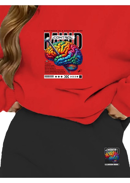 Eşofman Takımı Oversize Miracle Baskılı Eşofman Takımı,sevgili,çift Kombini Kahverengi modelleri