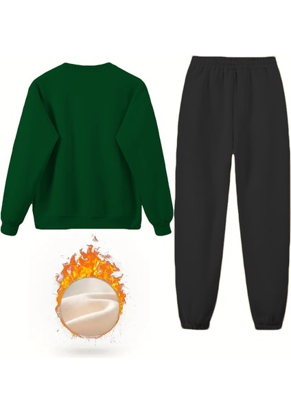 Eşofman Takımı Oversize Dovegraphic Baskılı Eşofman Takımı Yeşil fırsatları