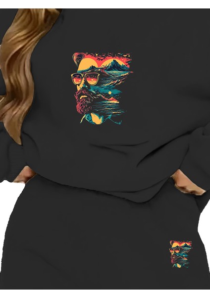 Eşofman Takımı Respect Baskılı Büyük Beden Alt Üst Takım