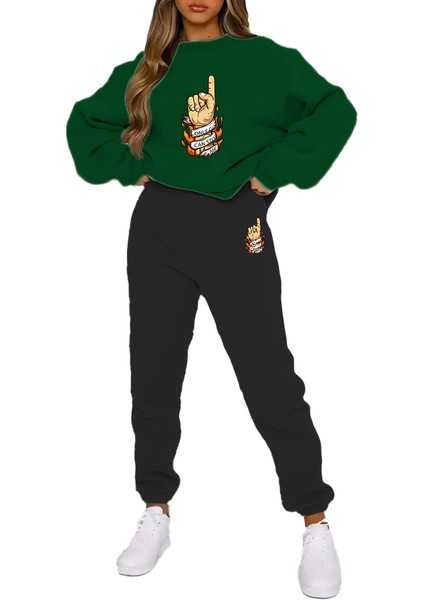 Eşofman Takımı Oversize Orijinal Baskılı Eşofman Takımı,sevgili,çift Kombini Turuncu