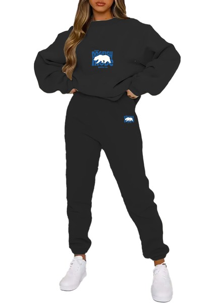 Eşofman Takımı Oversize Spacesolarenergy Baskılı Eşofman Takımı,sevgili,çift Kombini Sarı fiyatları