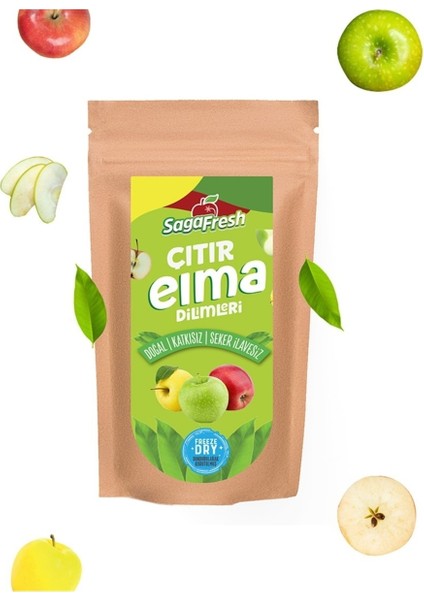 Dondurularak Kurutulmuş Sarı Elma Dilimleri (50 G)