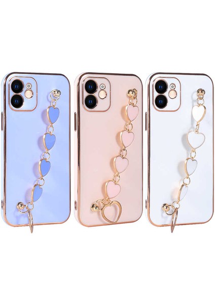 Apple iPhone 11 Kılıf Zore Kalbim Kapak-Pembe