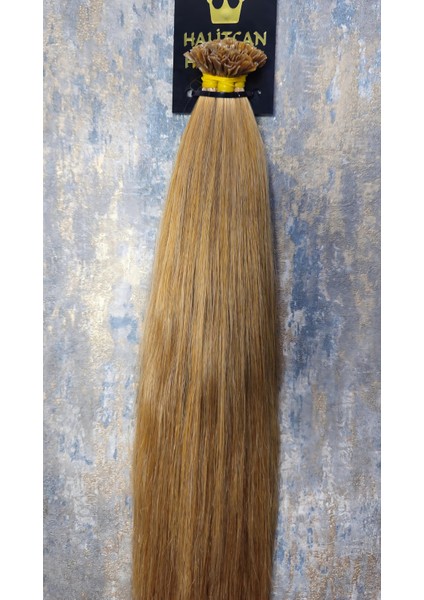 Halit Can HairKing 60cm Araton (Açık Kumral) Mikro Kaynak Saç - 200 Adet / 120g | Uzun Ve Dolgun Görünüm [100% GERÇEK İNSAN SAÇI]