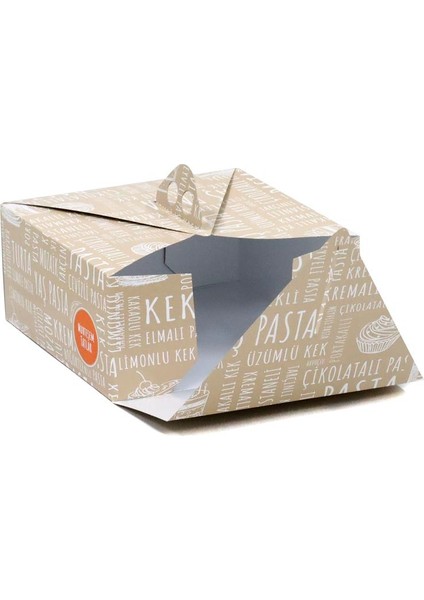 Pazarı Saplı Turta Kutusu (No: 1) 22X22X13 cm - 50 Adet fiyatları
