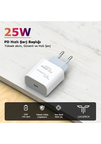 iPhone 11 Pro Max Uyumlu Hızlı Şarj Adaptörü