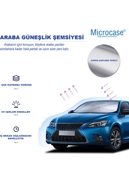 Oto Katlanabilir Güneşlik Şemsiye Ön Cam Gölgelik 125X75CM Özel Esnek Saplı Güneş Koruyucu AL4521 fiyatları