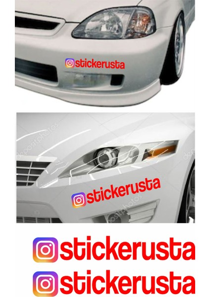 Instagram Kişiye Özel Sosyal Medya Instagram Araba Oto Motosiklet Sticker 00926 fiyatları