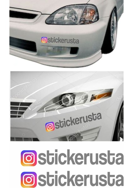 Instagram Kişiye Özel Sosyal Medya Instagram Araba Oto Motosiklet Sticker 00926 fiyatları
