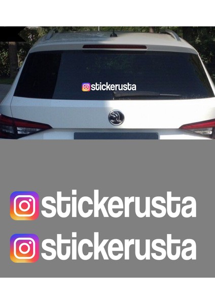 Sticker Usta Instagram Kişiye Özel Sosyal Medya Instagram Araba Oto Motosiklet Sticker 00926