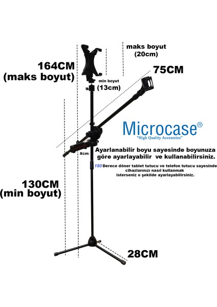 7in1 Set Mikrofon Standı AL4533