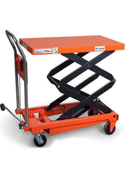 350 kg Çift Makaslı Kalıp Taşıma Arabası Yük Platformu