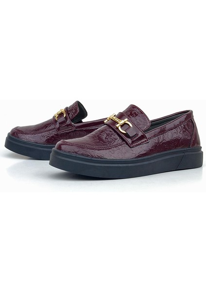 Bordo Tokalı Loafer Çocuk Klasik Ayakkabı fırsatları