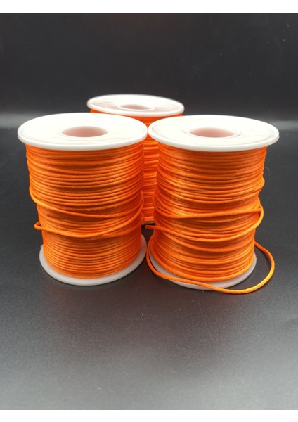 10 Metre Floş Ip,turuncu Renk Floş Ip, 1mm Floş Ip / Sıçan Kuyruğu Takı Bileklik Ipi fiyatları