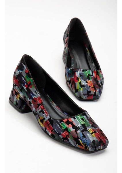 Suins Shoes Suins Berthe Model Kadın Orta Topuklu Renkli Ayakkabı