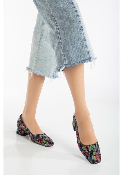 Suins Shoes Suins Berthe Model Kadın Orta Topuklu Renkli Ayakkabı modelleri