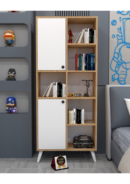 Lavoro 2 %100 Mdf ,kitaplık ,çalışma Odası, Çok Amaçlı Dolap,çocuk Odası,genç Odası