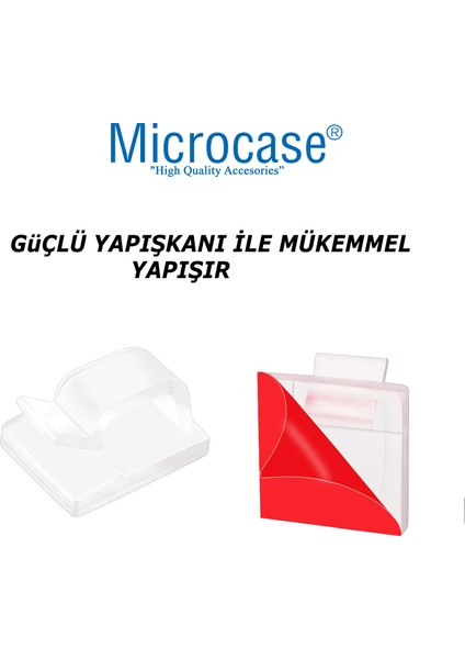 Kendinden Yapışkanlı Kablo Sabitleyici Düzenleyici Çok Amaçlı Kablo Toparlayıcı KLIPS-AL4553 20 Adet Şeffaf fiyatları