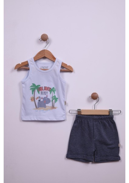 Holiday Baskı Şortlu Takım 3521