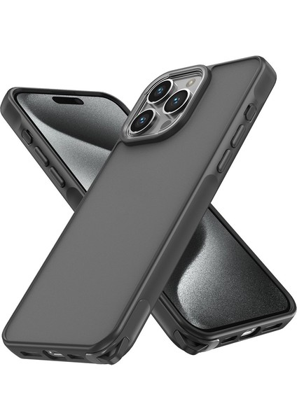 Apple iPhone 15 Pro Max Kılıf Elegant Seri Silikon Kapak