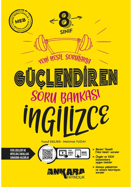 Ankara Yayıncılık 8. Sınıf Ingilizce Güçlendiren Soru Bankası 2024-2025 Güncel Baskı