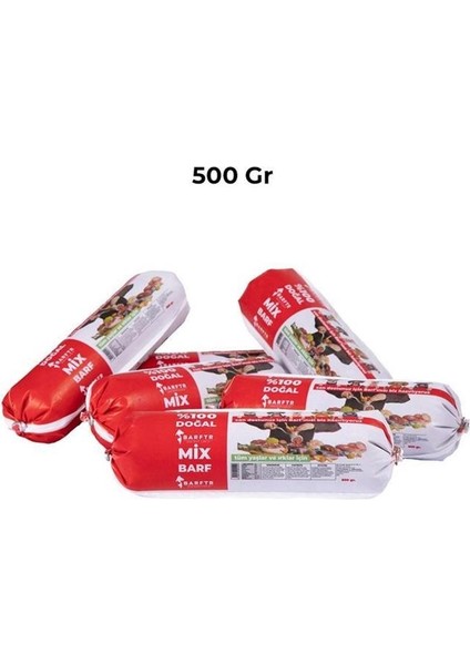 Mix Barf 13 kg 500 gr Salam Paket Tekli Ambalajlarda Köpek Maması