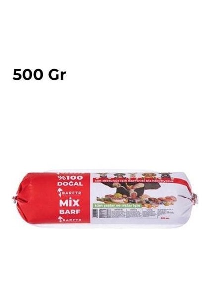 Mix Barf 13 kg 500 gr Salam Paket Tekli Ambalajlarda Köpek Maması