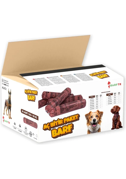 Mix Barf 20 kg Aç Bitir Paket Köpek Maması